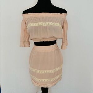 Ecru Lab 2 piece skirt/blouse